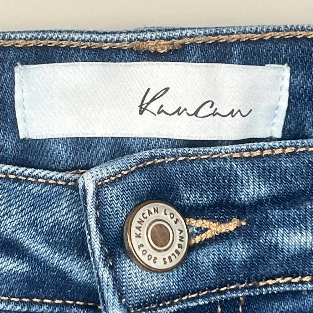 Kancan Dark Blue Distressed Ankle Jeans SZ 9/28‎